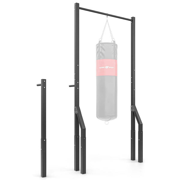 Pull-up bar med boksebold-holder og korte dip-stænger MO-Z3 (Skaffevare)